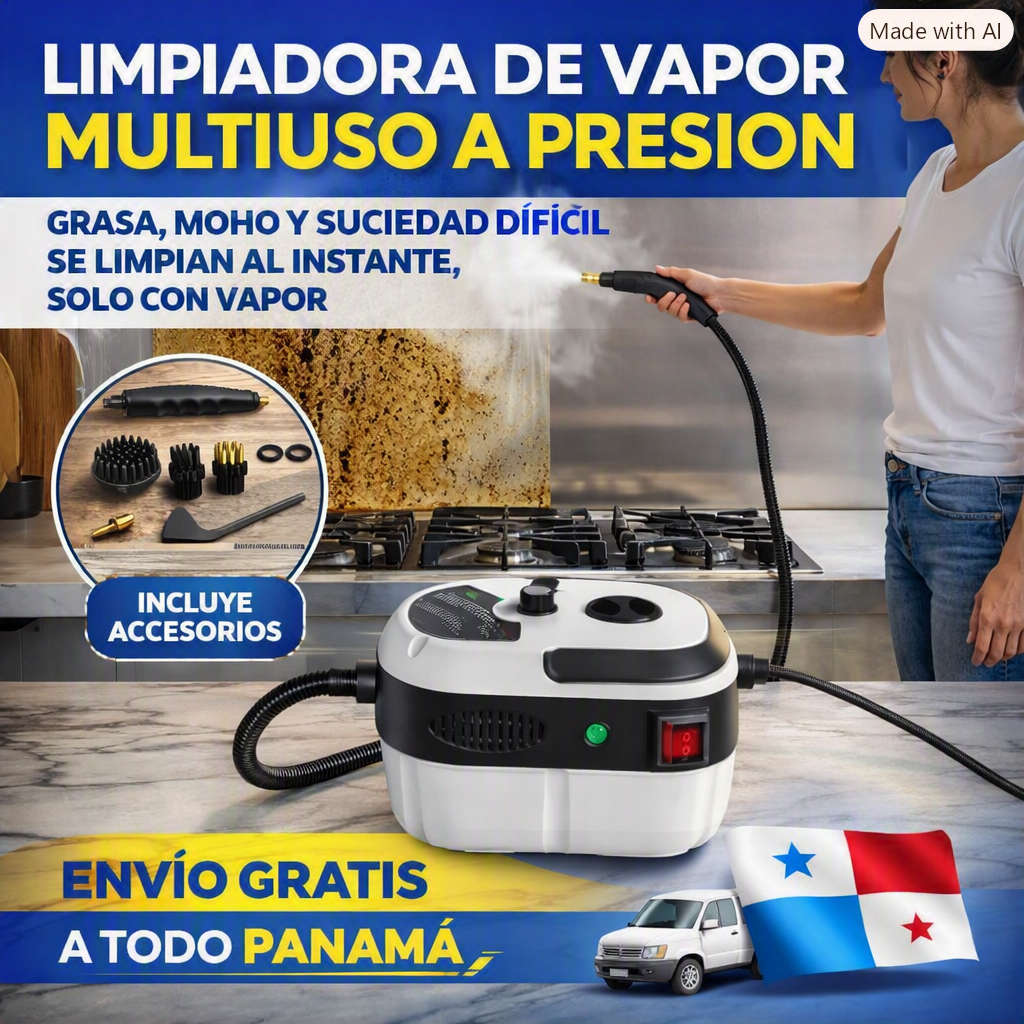 VaporClean Pro™ 💨 | Vapor potente para aflojar la grasa y la suciedad difícil, haciendo más fácil la limpieza de cada rincón. 🧽