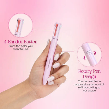 ✨ Bolígrafo Maquillaje 4 En 1™ – 🎒Todo tu estuche de maquillaje en un Solo Bolígrafo! 💄🖊️ Tienes todo lo que necesitas en un solo producto. ¡Práctico, compacto y siempre listo! ✨💖