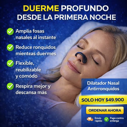 🌬️😴 Starter Kit™ Dilatador Nasal – Respira Mejor, Apoya la Reducción de Ronquidos y Disfruta Noches Más Tranquilas Desde el Primer Uso 🌙💤