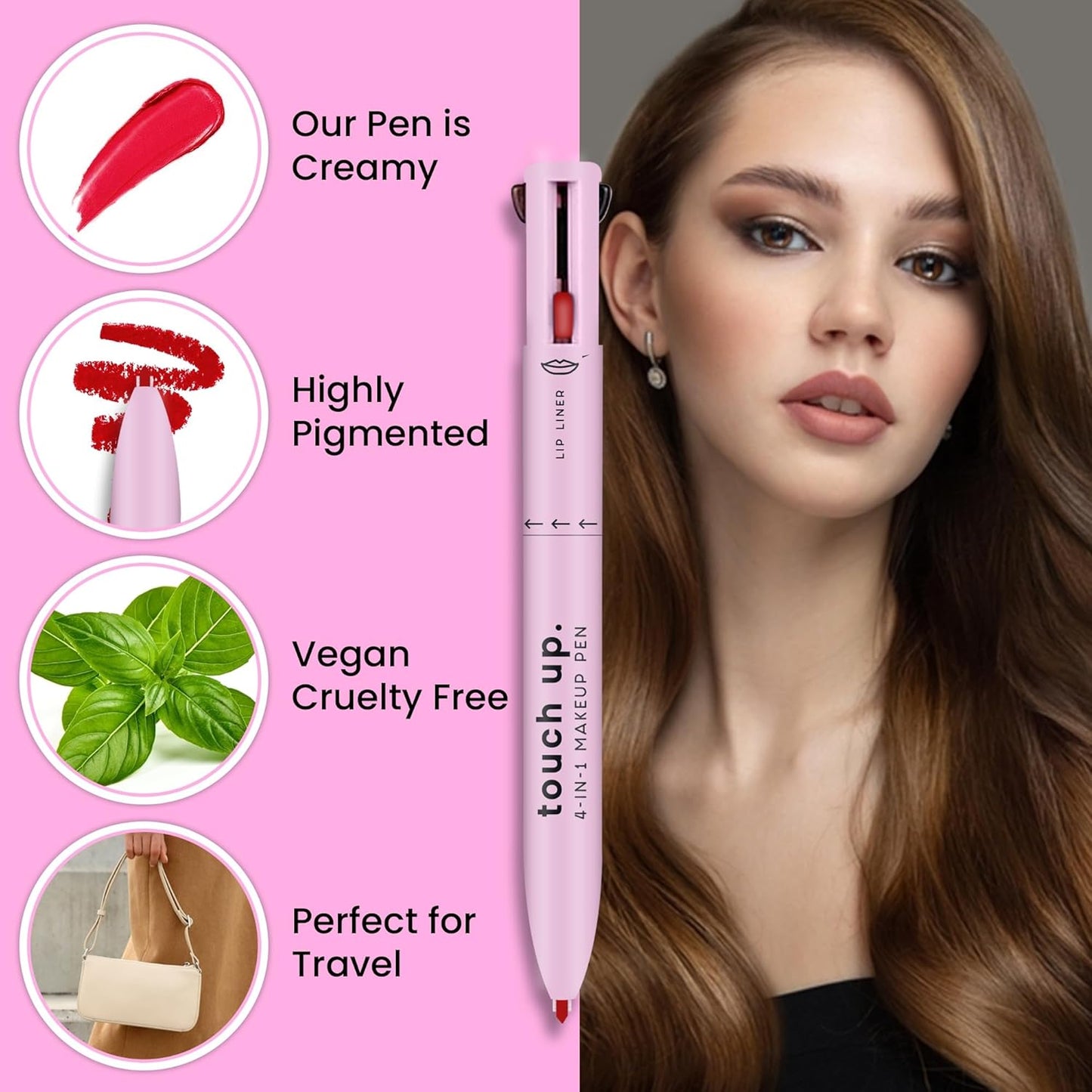 ¡GRAN COMBO DE BELLEZA! ... Base Mágica de Maquillaje + Bolígrafo de Maquillaje 4 en 1™.. ¡La Pareja Perfecta!.. ¡Vamos a resaltar esa belleza al máximo! 😄🌟 Logra una Transformación Instantánea en Tu Rostro. 💄