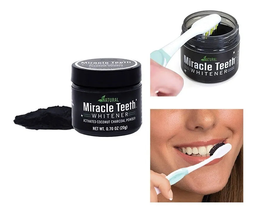 😁☕ Blanqueador Dental Polvo Carbón Coco Activo™ – Dile adiós a las manchas del café o vino y vuelve a presumir tu sonrisa