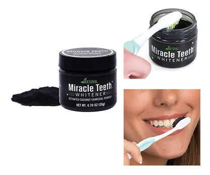 😁☕ Blanqueador Dental Polvo Carbón Coco Activo™ – Dile adiós a las manchas del café o vino y vuelve a presumir tu sonrisa