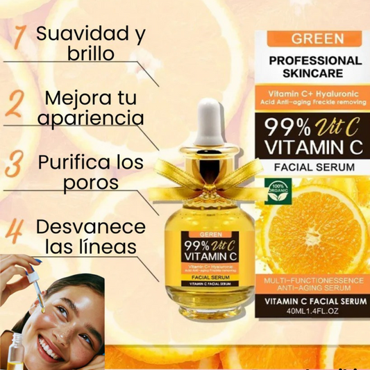 💧¿Manchas, textura desigual o acné? Cuida tu piel con el "SERUM FACIAL CON VITAMINA C™, suave y versátil