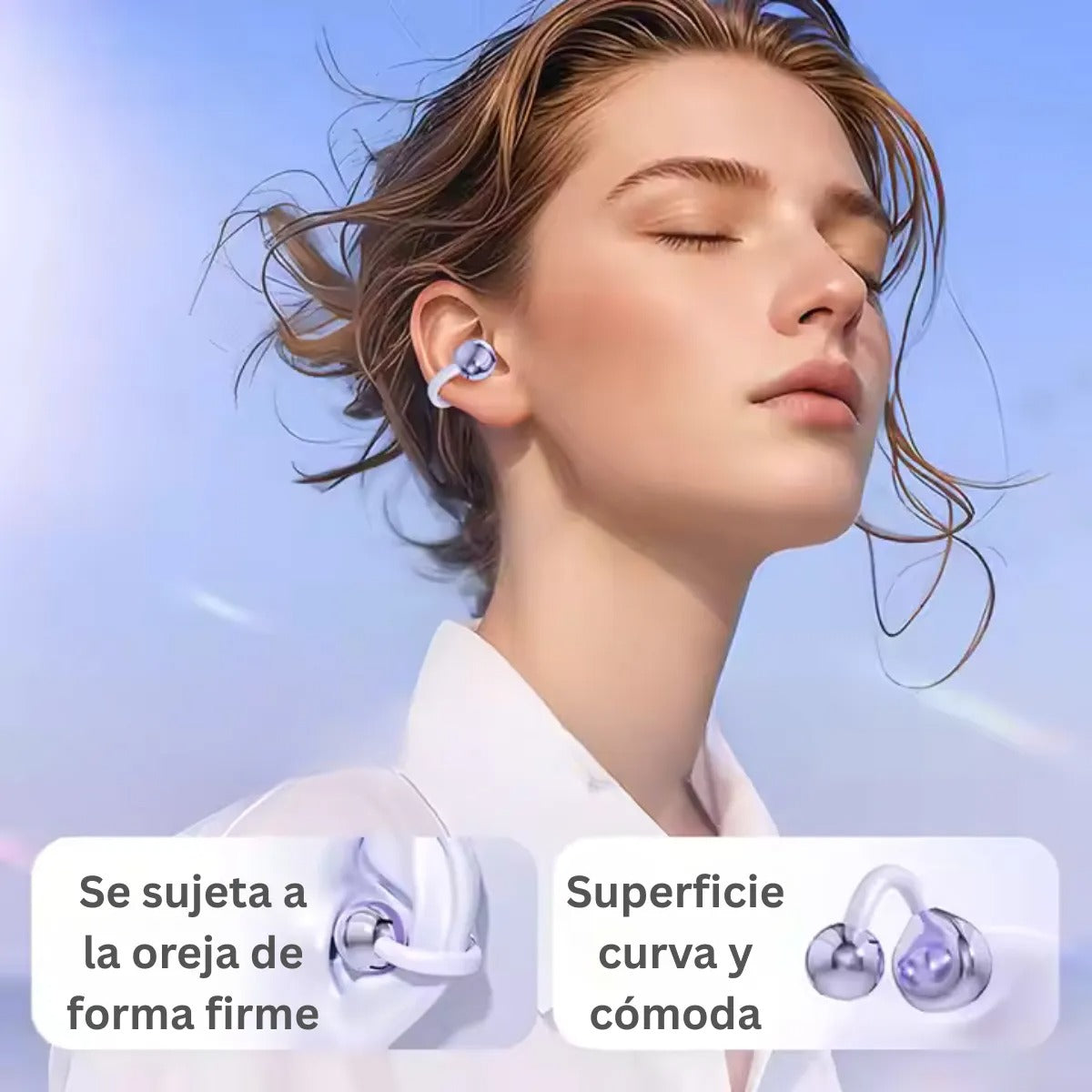 "Audífonos Tipo Arete™ 🎧💎 Se Ajustan, no Molestan, ¡y Lucen Increíbles!"✨🎶