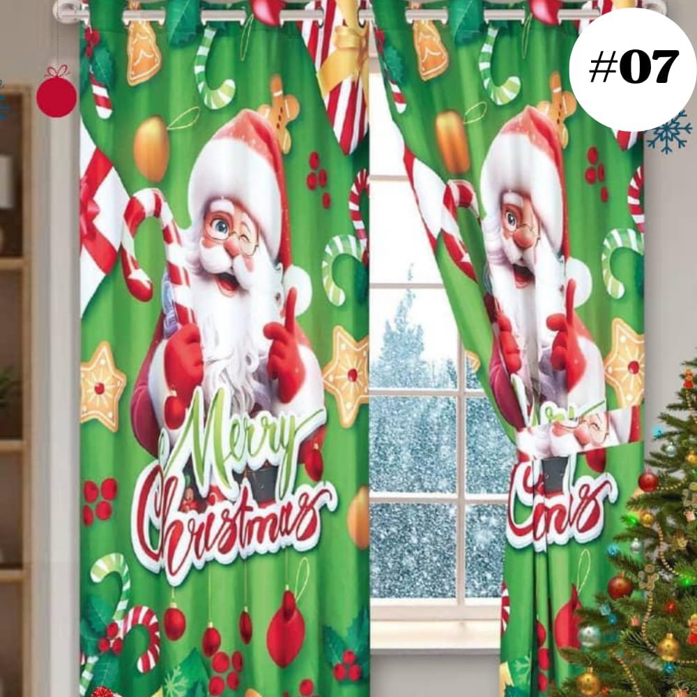🪟🎅🏼 CORTINAS NAVIDEÑAS™ — Convierte cada rincón de tu hogar en un escenario navideño lleno de encanto y alegría.