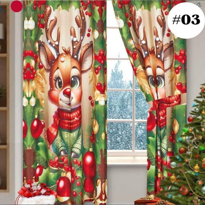 🪟🎅🏼 CORTINAS NAVIDEÑAS™ — Convierte cada rincón de tu hogar en un escenario navideño lleno de encanto y alegría.