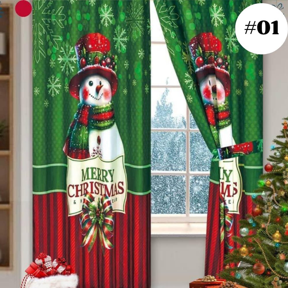 🪟🎅🏼 CORTINAS NAVIDEÑAS™ — Convierte cada rincón de tu hogar en un escenario navideño lleno de encanto y alegría.