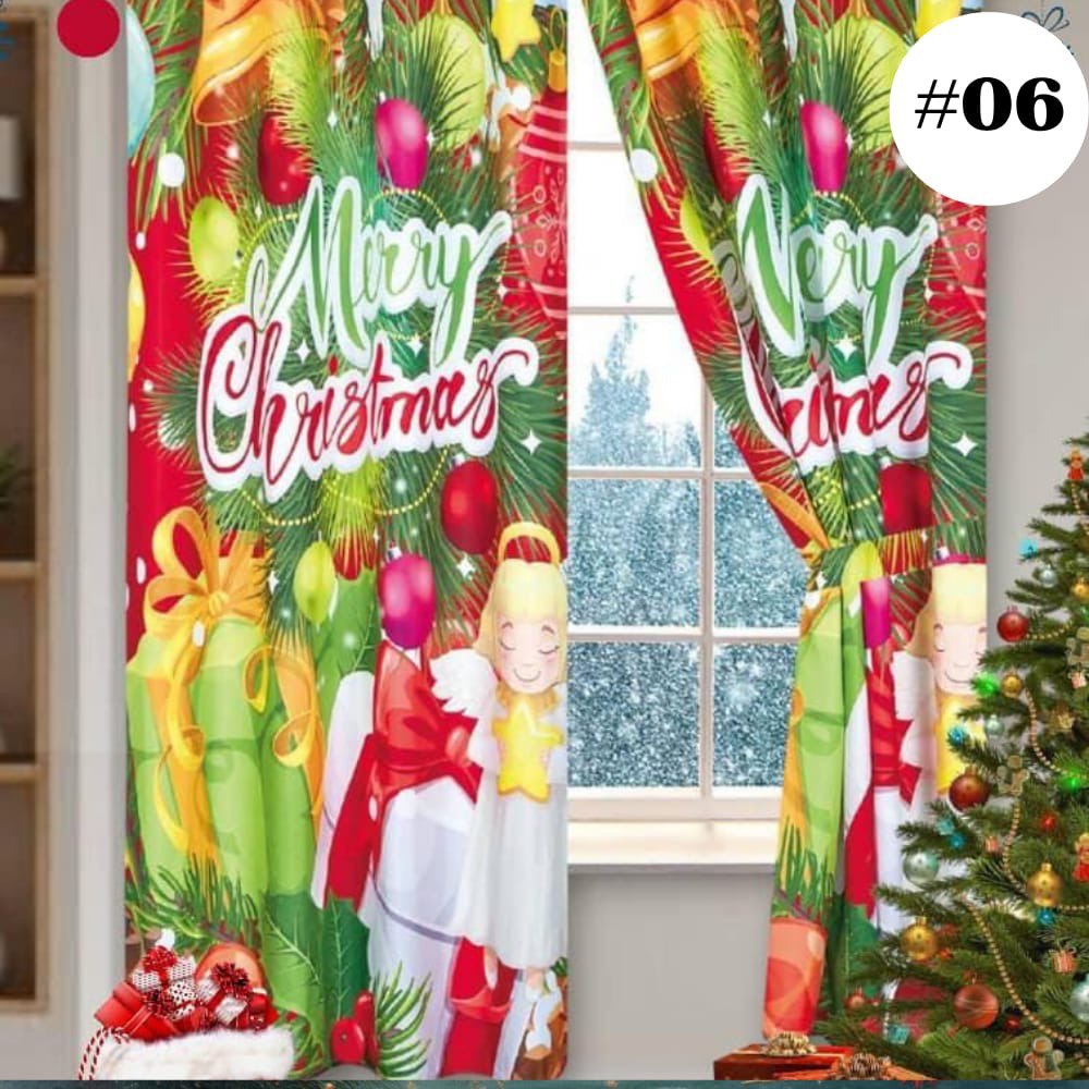 🪟🎅🏼 CORTINAS NAVIDEÑAS™ — Convierte cada rincón de tu hogar en un escenario navideño lleno de encanto y alegría.