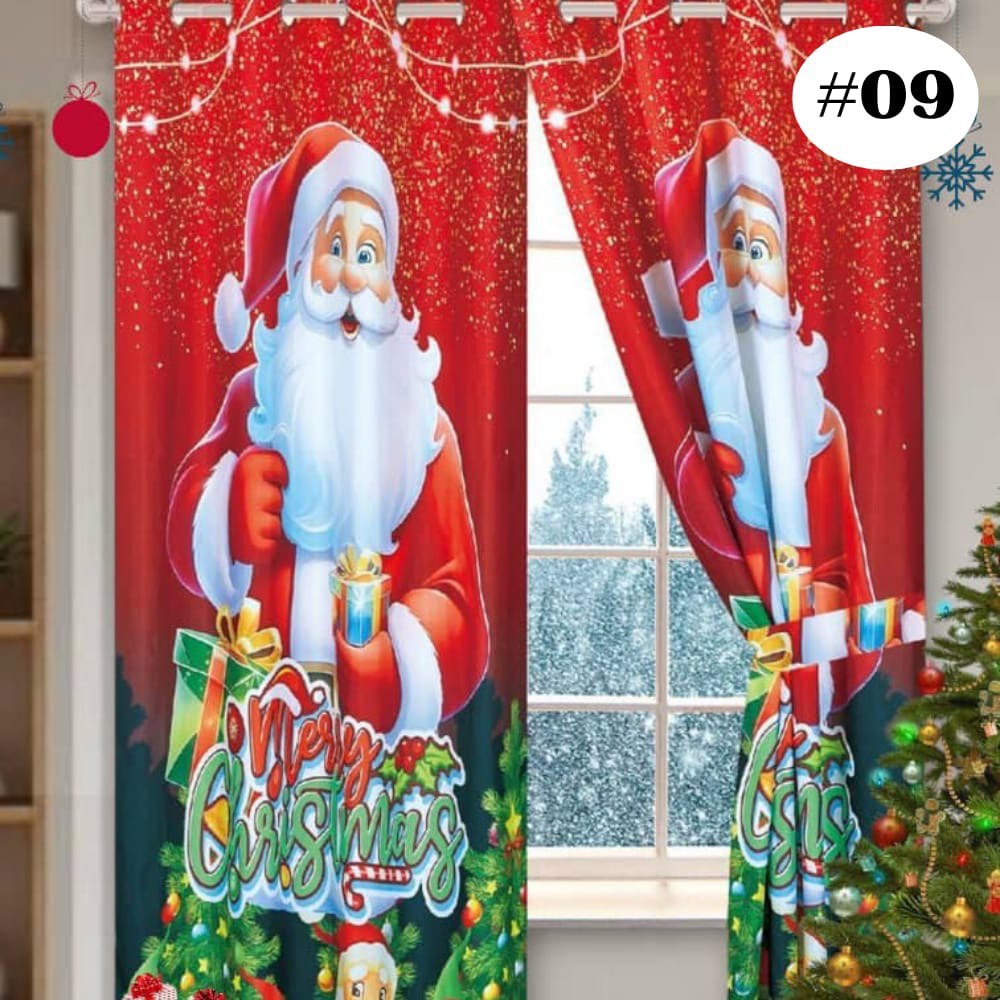 🪟🎅🏼 CORTINAS NAVIDEÑAS™ — Convierte cada rincón de tu hogar en un escenario navideño lleno de encanto y alegría.