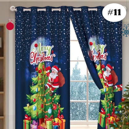 🪟🎅🏼 CORTINAS NAVIDEÑAS™ — Convierte cada rincón de tu hogar en un escenario navideño lleno de encanto y alegría.