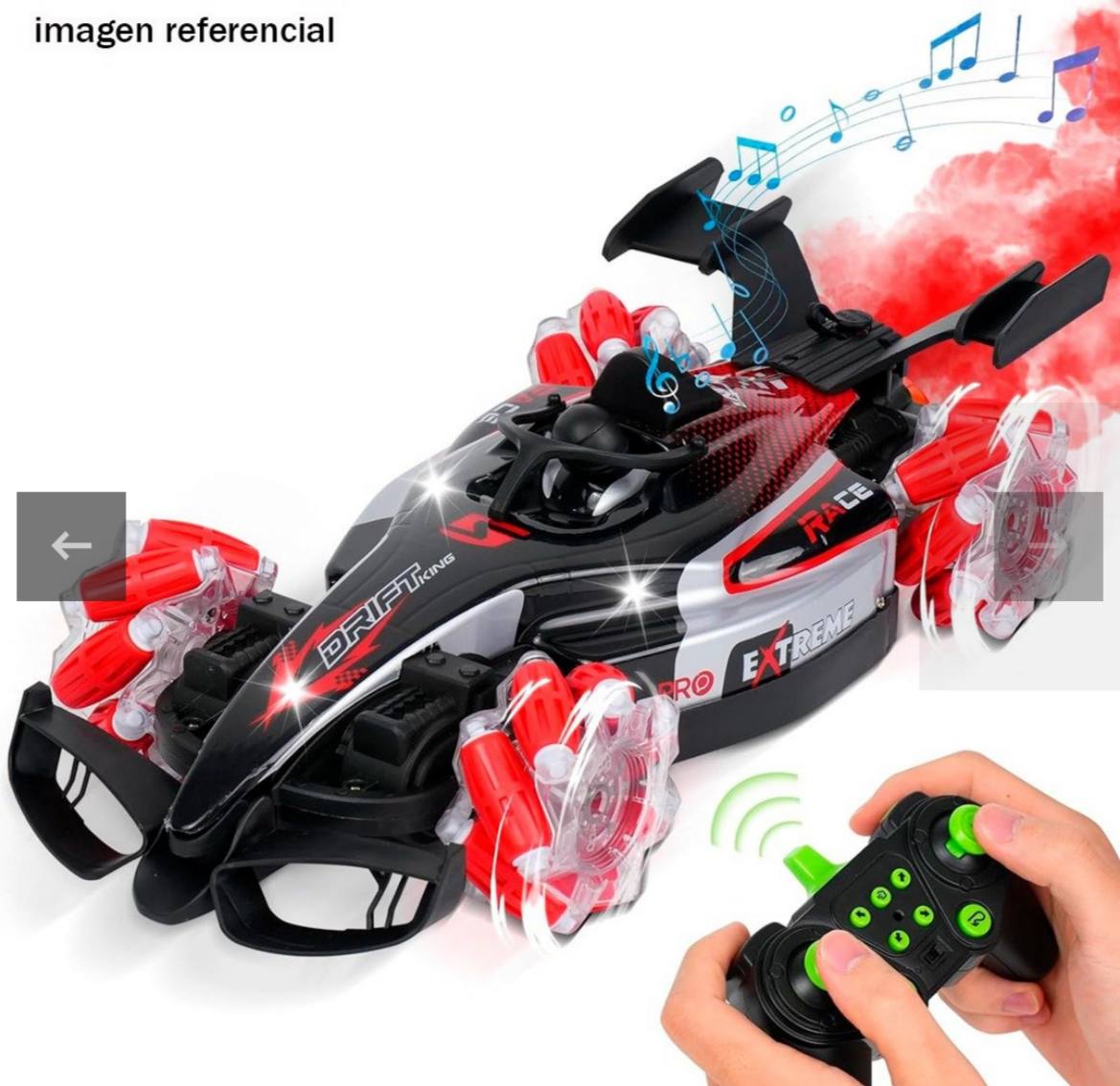 🚀💨✨ Car Stunt F1 360° con Humo Realista™ – 🤚 Luces, control por Gestos y Show de Acrobacias 🎮