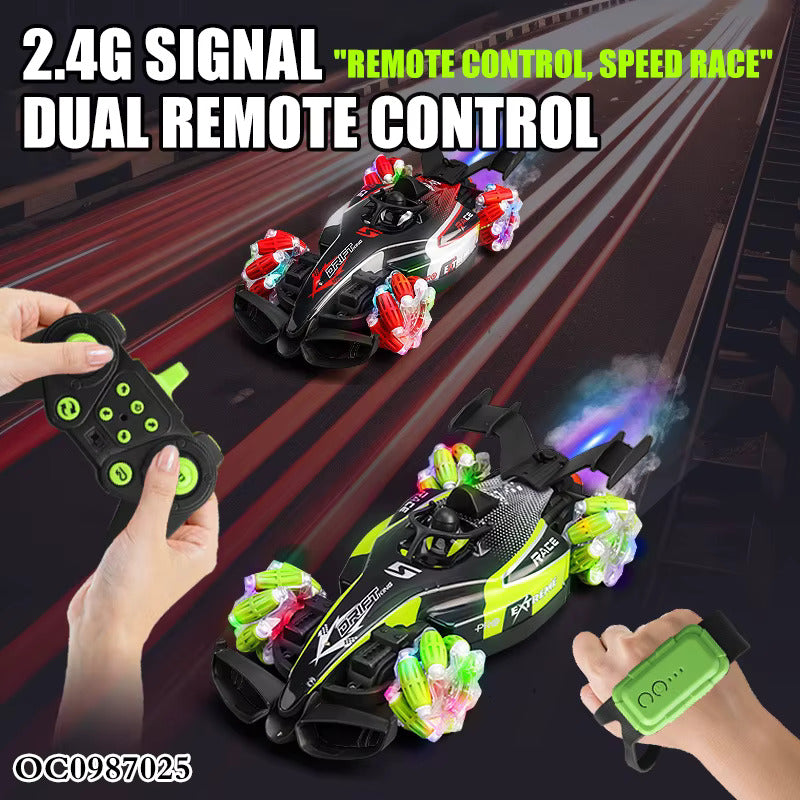 🚀💨✨ Car Stunt F1 360° con Humo Realista™ – 🤚 Luces, control por Gestos y Show de Acrobacias 🎮