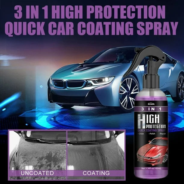🛡️ Protege, pule y transforma tu auto con el SPRAY BRILLO 3 EN 1 PARA AUTOS™ – sin agua, sin esfuerzo