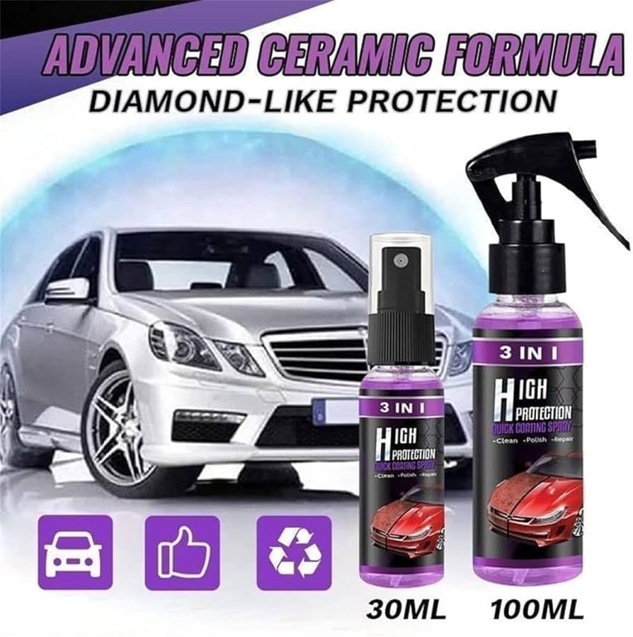 🛡️ Protege, pule y transforma tu auto con el SPRAY BRILLO 3 EN 1 PARA AUTOS™ – sin agua, sin esfuerzo