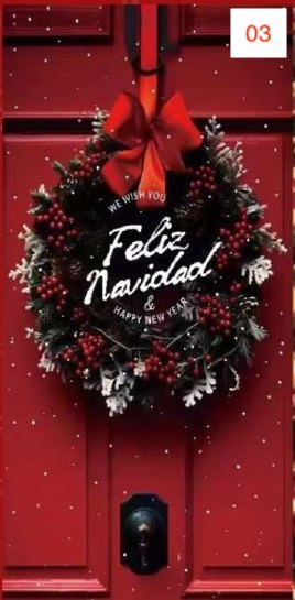 🎅Haz que el Espíritu Navideño se sienta desde la entrada🏡 — FORRO NAVIDEÑO PARA PUERTA™