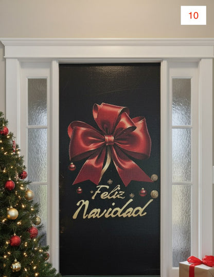 🎅Haz que el Espíritu Navideño se sienta desde la entrada🏡 — FORRO NAVIDEÑO PARA PUERTA™