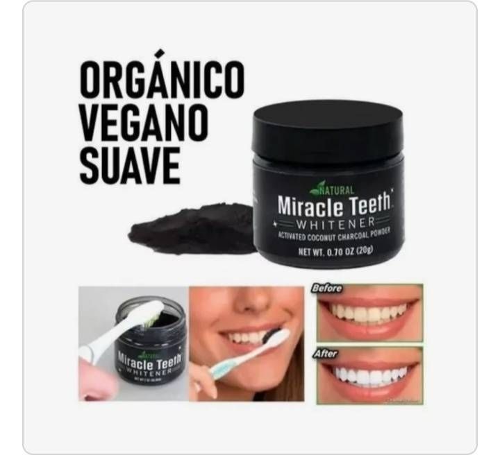 😁☕ Blanqueador Dental Polvo Carbón Coco Activo™ – Dile adiós a las manchas del café o vino y vuelve a presumir tu sonrisa