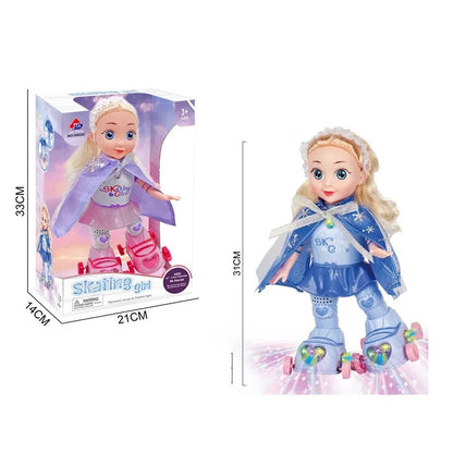 Muñeca de Patín Eléctrica, Musical con Luces y Movimiento™