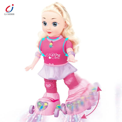 Muñeca de Patín Eléctrica, Musical con Luces y Movimiento™